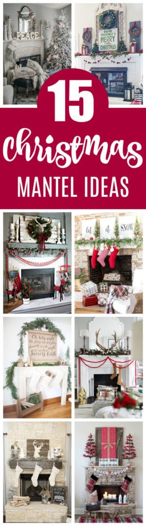 15 Totally Pin-Worthy Holiday Fireplace Mantel Ideas on Pretty My Party