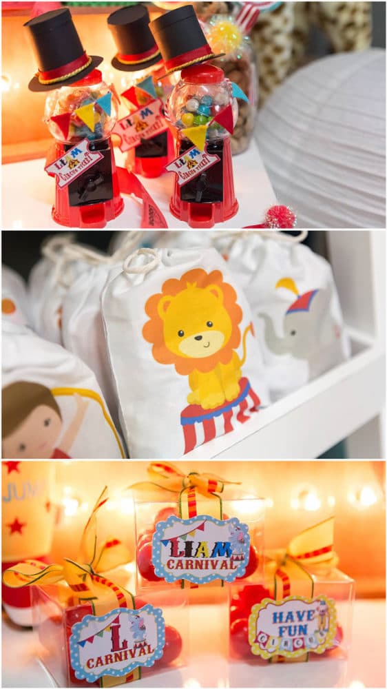 Circus Birthday Party Favors