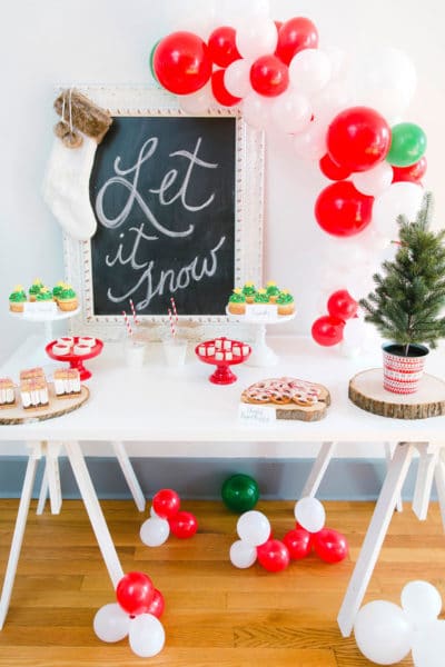 Let It Snow Christmas Party Styled Photo Shoot