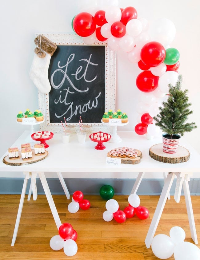 Whimsical Let It Snow Themed Holiday Party