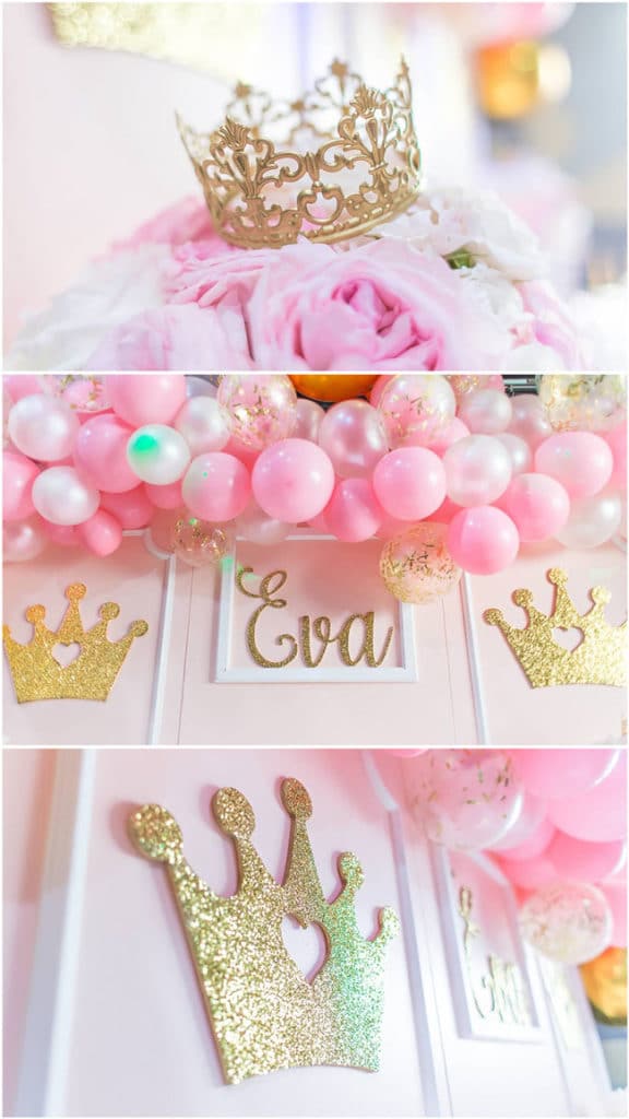 Pink and Gold Princess Party Decorations