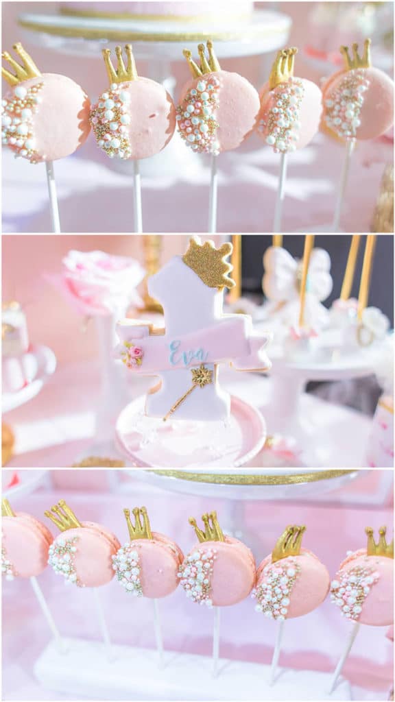 Pink and Gold Princess Birthday Party Food