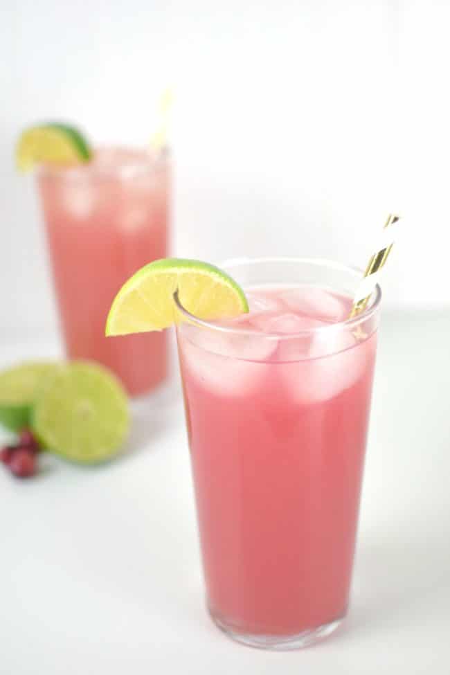 Cran-Lime Cocktail - 3 Party Perfect Dasani Sparkling Drink Recipes