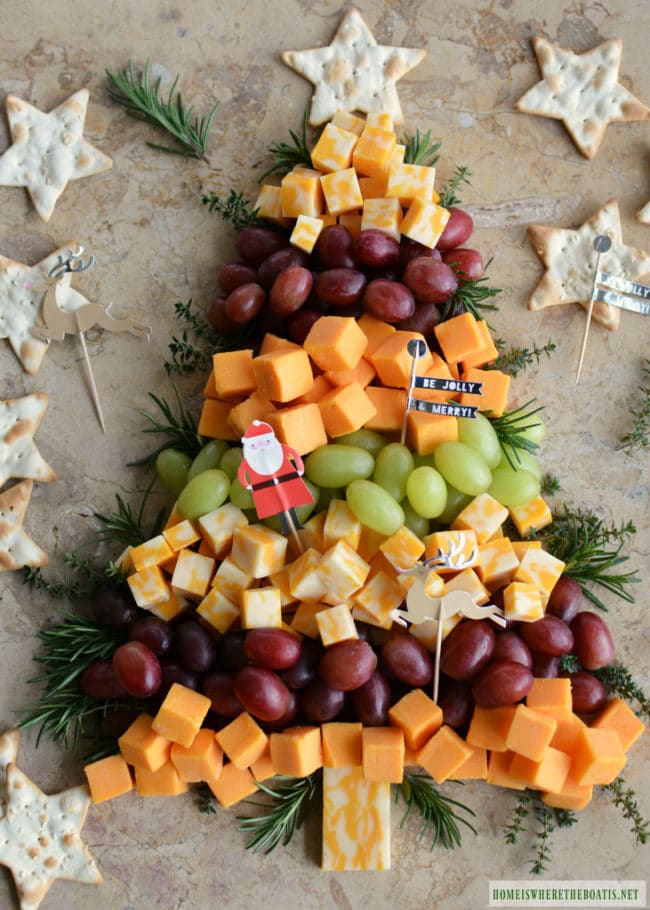 Christmas Tree Cheese Board Appetizer