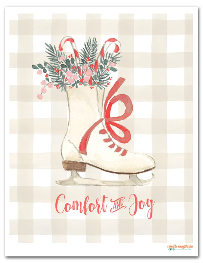 Free Comfort and Joy Holiday Printable
