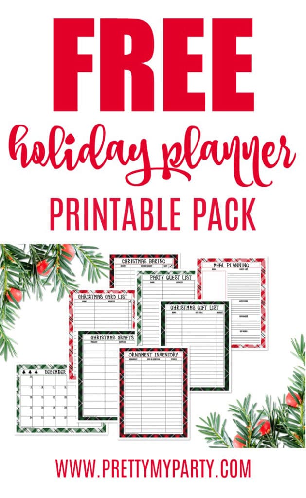 Free Holiday Planner Printable Pack For An Organized Christmas on Pretty My Party