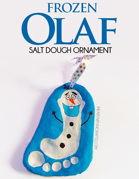 DIY Frozen Olaf Salt Dough Ornament - Kids Ornaments