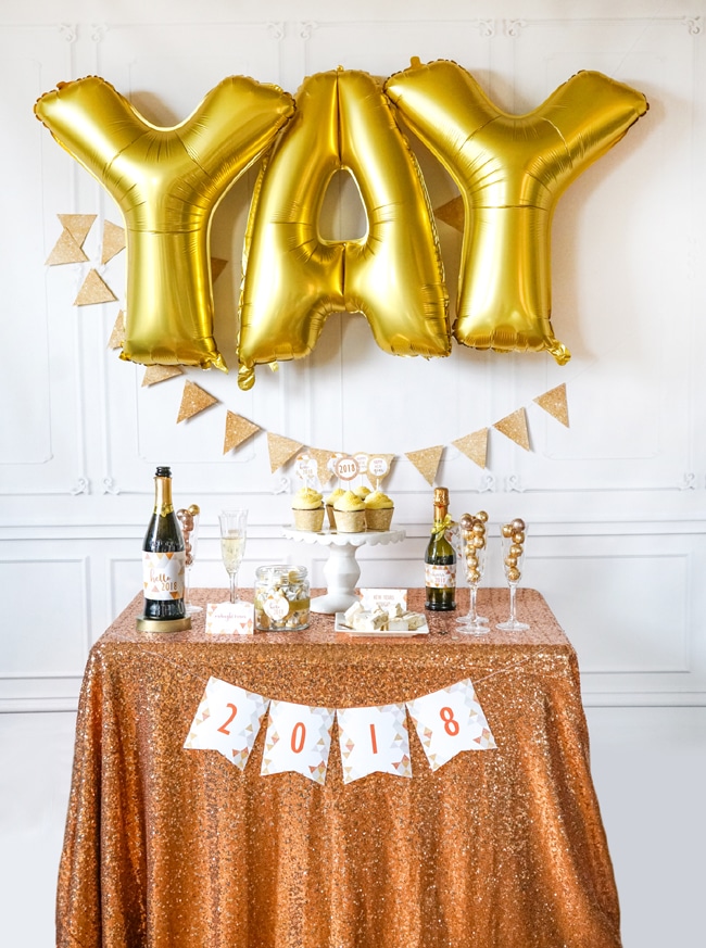 Quick and Easy New Years Party Setup