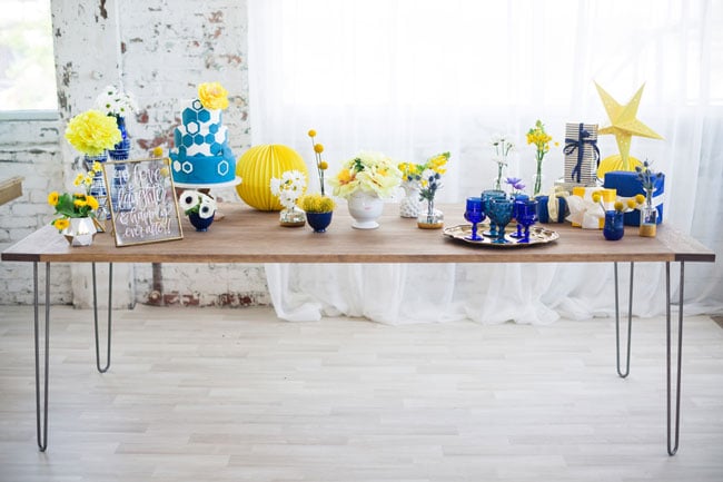 Blue and Yellow Bridal Shower