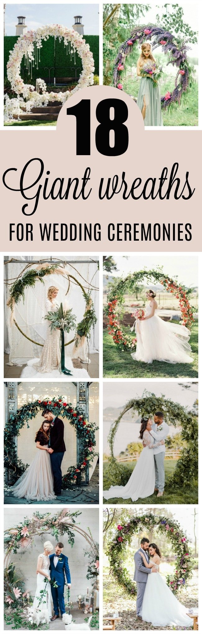 18 Circular Wedding Arch Ideas - Pretty My Party