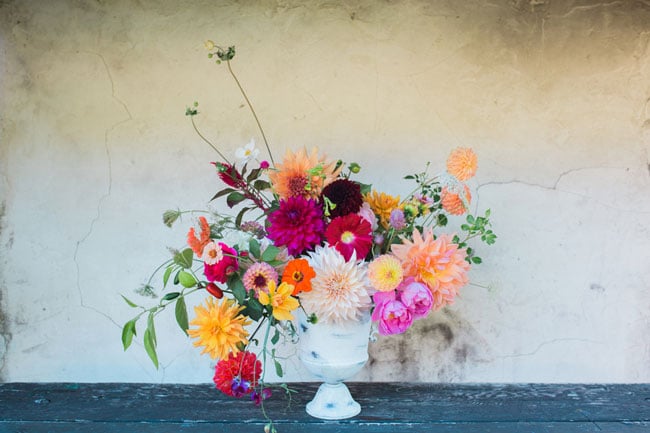 Farm to Table Wedding Anniversary Flowers
