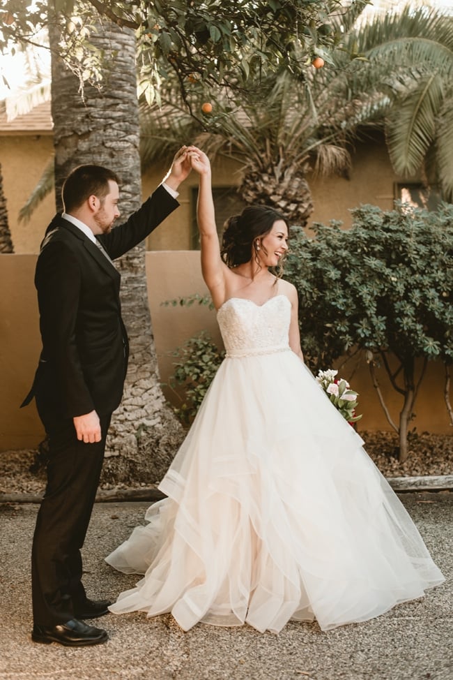 Garden Wedding Couple