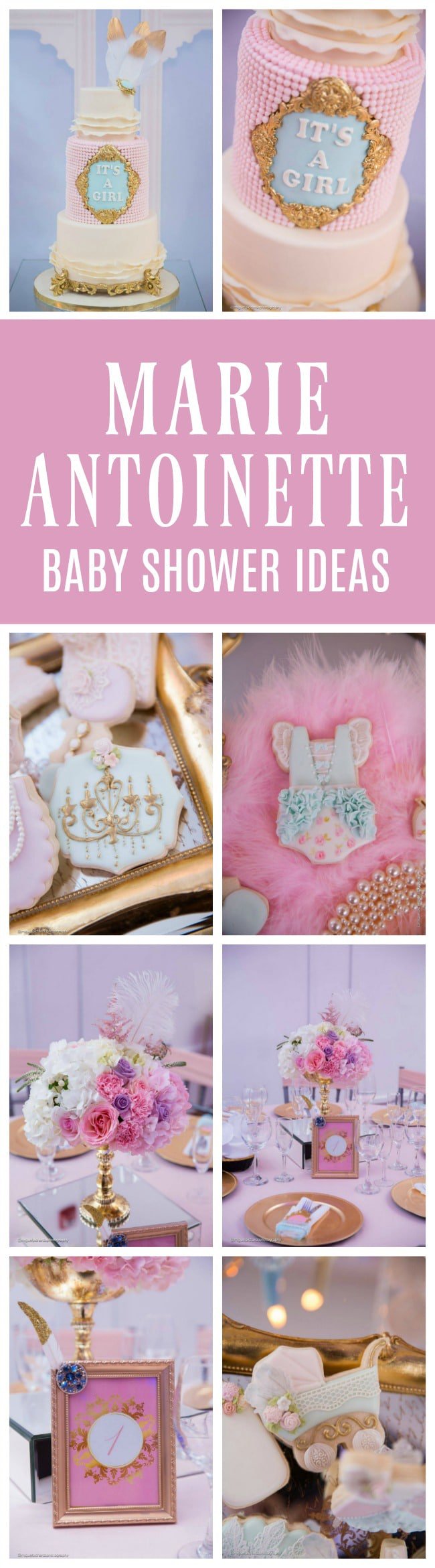 Gorgeous Marie Antoinette Baby Shower - Pretty My Party