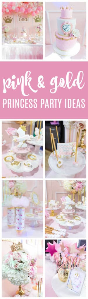 Pink and Gold Princess Birthday Party - Pretty My Party