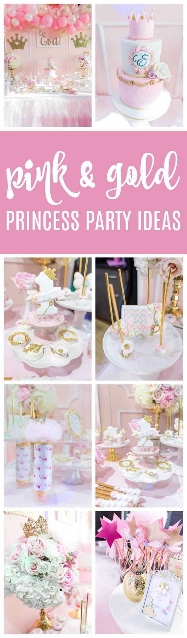 Pink and Gold Princess Party - Pretty My Party