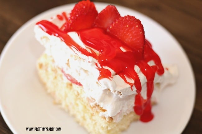 Strawberry Shortcake Recipe with Fresh Strawberries and Strawberry Glaze