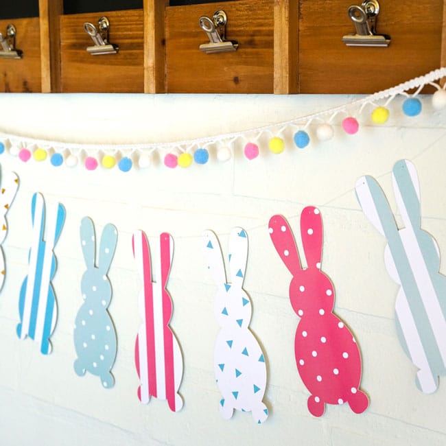 DIY Easter Bunny Garland - Pretty My Party