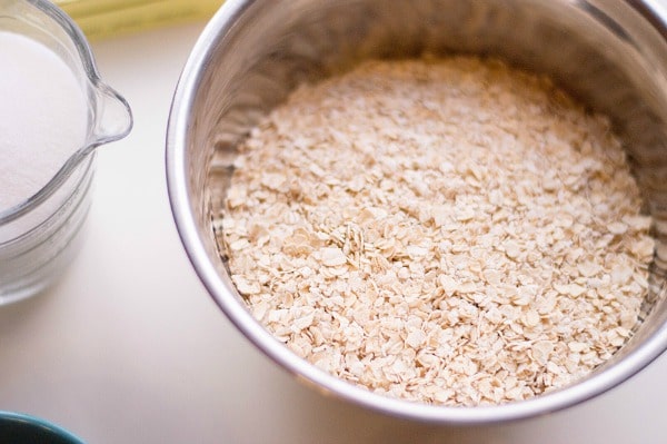 No bake cookie ingredients - oats