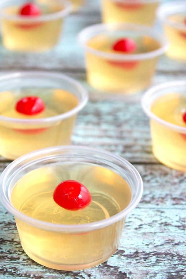 Amaretto Sour Jello Shots