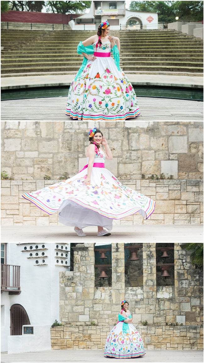 Colorful Quinceanera Dress