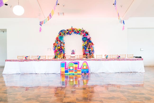 Colorful Fiesta Theme Quinceanera Decorations