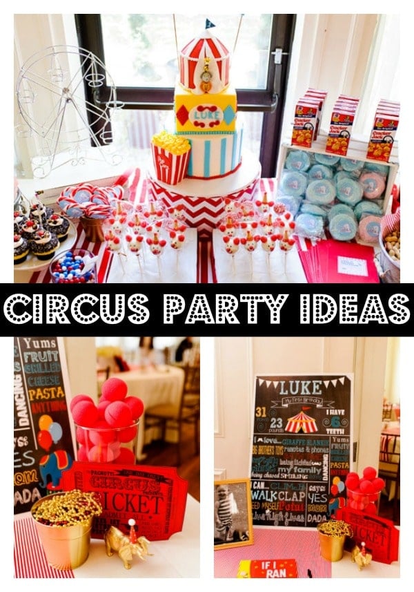 Circus Themed First Birthday Party - Pretty My Party