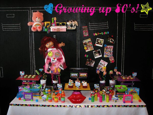 Totally 80s Party Table
