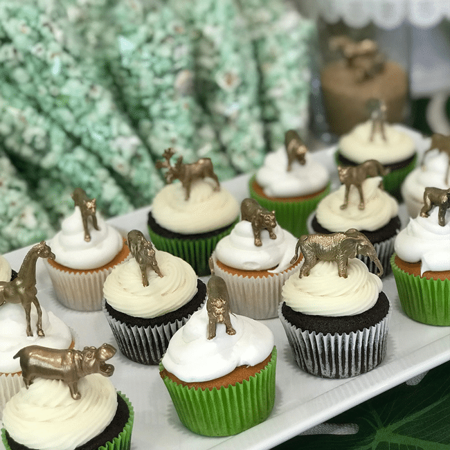 Jungle Animal Cupcakes