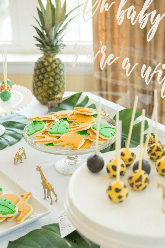 Fun Jungle Theme Baby Shower Desserts