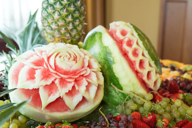 Fun Jungle Theme Baby Shower Fruit Display