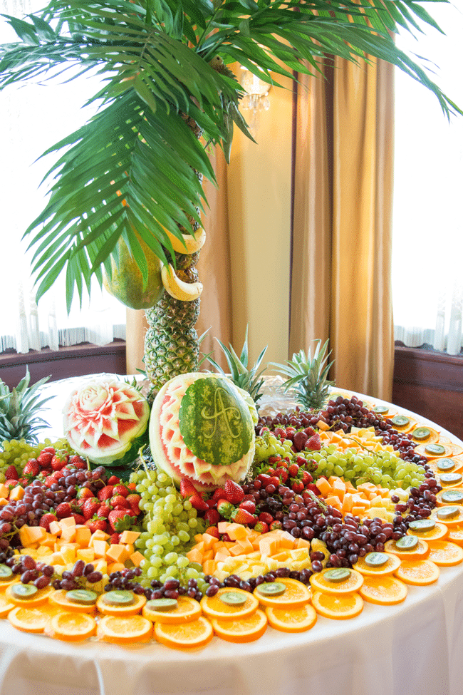 Fun Jungle Theme Baby Shower amazing fruit display