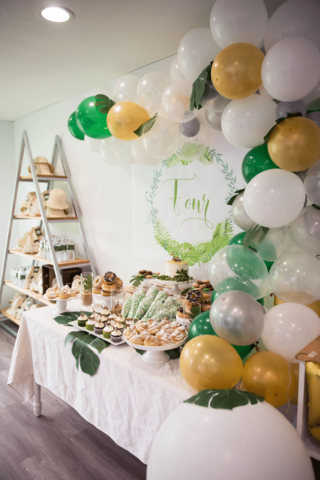 Jungle Theme Party Dessert Table