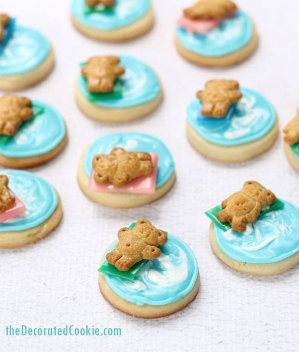 Pool Party Cookies