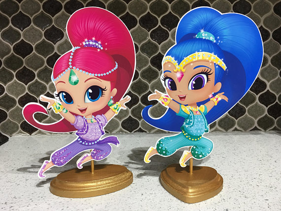 Shimmer and Shine Party Centerpieces - Shimmer and Shine Party Ideas