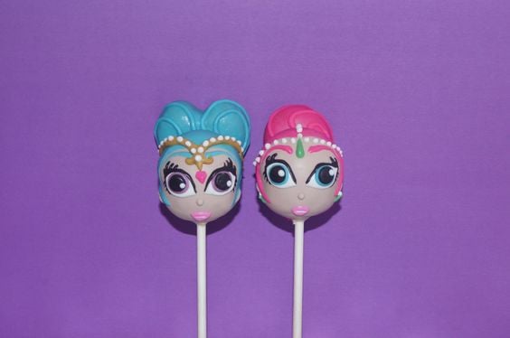 Shimmer and Shine Cake Pops - Shimmer and Shine Party Ideas