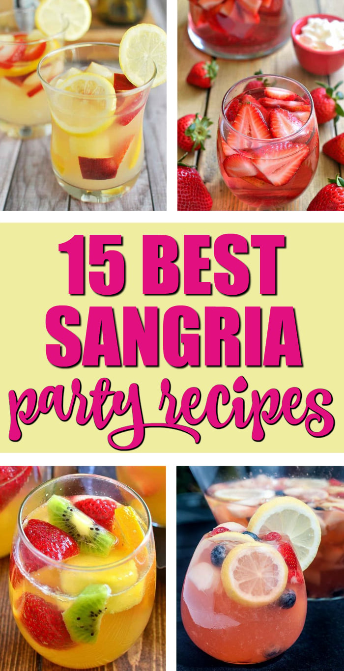 15 Sweet Summer Sangria Recipes on Pretty My Party