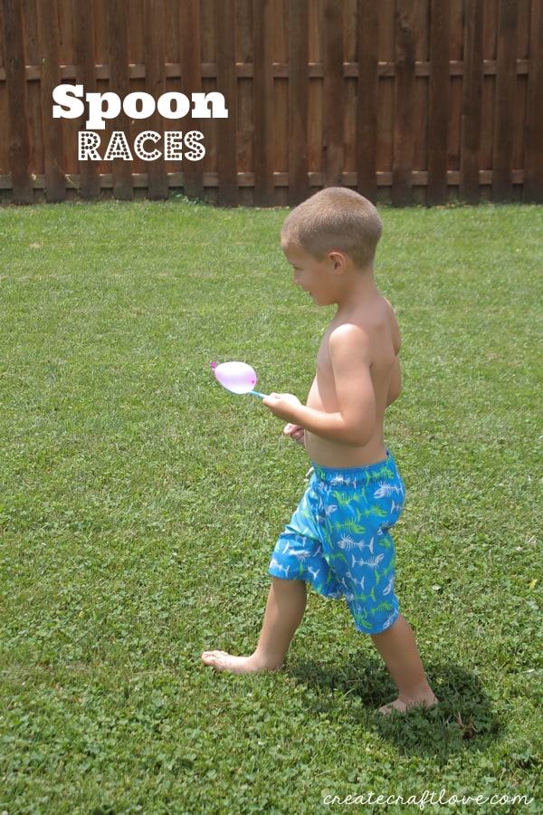 Water Balloon and Spoon Races - Water Games