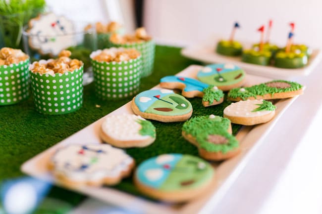 Golf Themed Party Cookies
