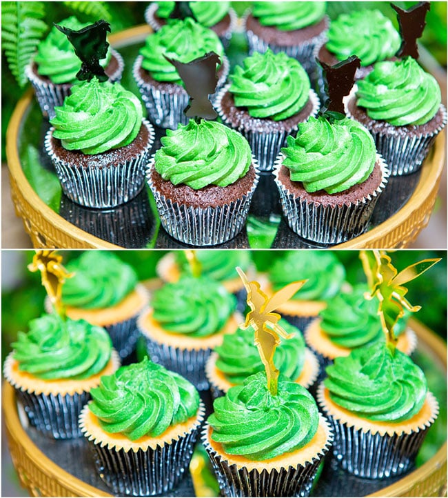 Peter Pan in Neverland First Birthday Party Cupcakes