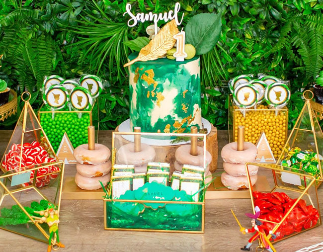 Peter Pan in Neverland First Birthday Party Desserts