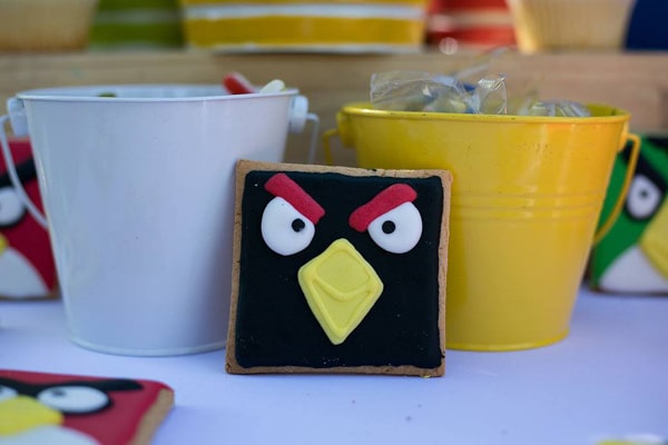 Angry Birds Birthday Party Cookies