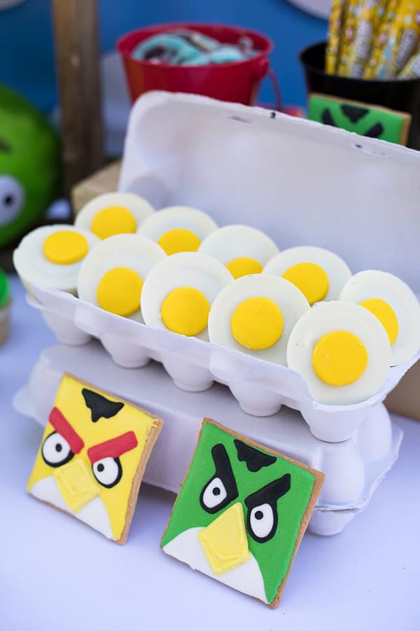 Angry Birds Birthday Party Cookies