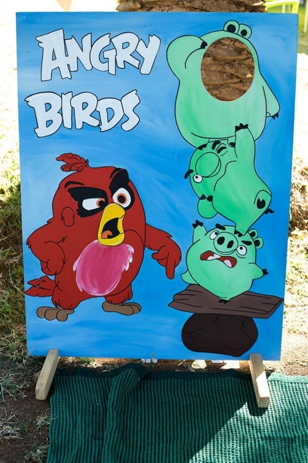 Angry Birds Birthday Party Photo Cut Out