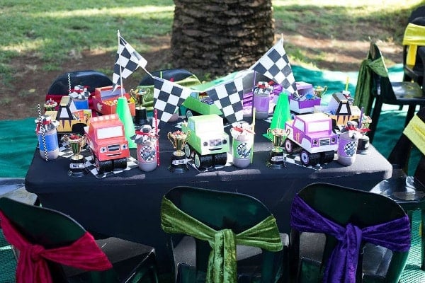 Blaze and the Monster Machines Birthday Party Table