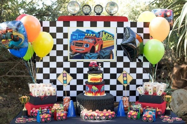 Blaze and the Monster Machines Birthday Party Dessert Table