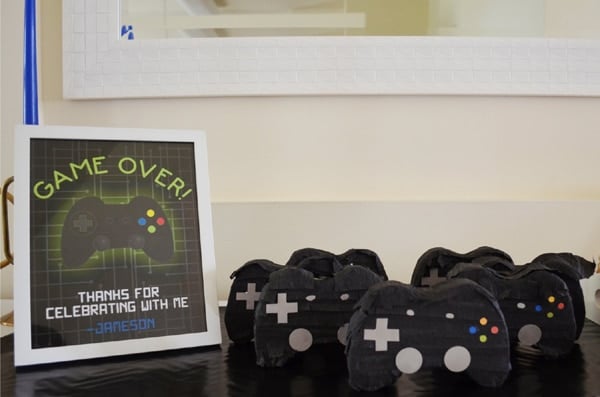 Gamer Birthday Party Favors