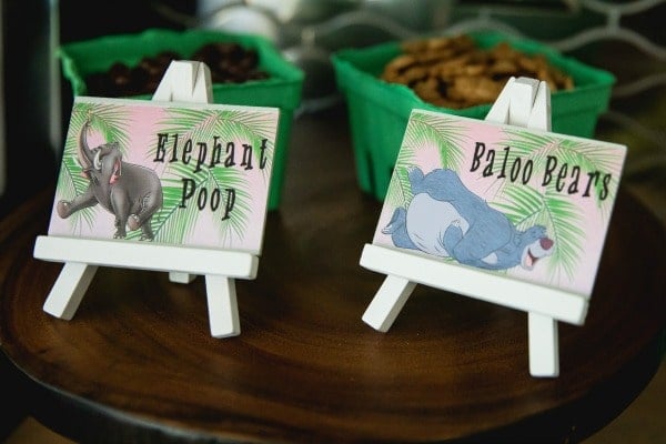 Jungle Book Party Food Labels