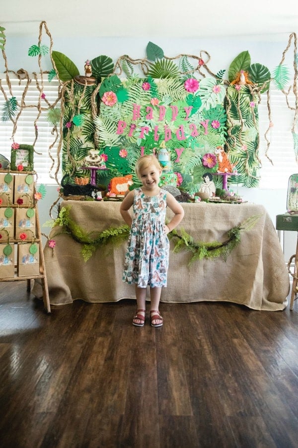 Jungle Book Themed Birthday Party Dessert Table