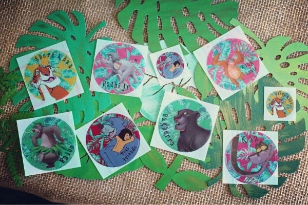 Jungle Book Birthday Party Stickers