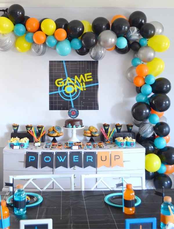 Laser Tag Party Dessert Table